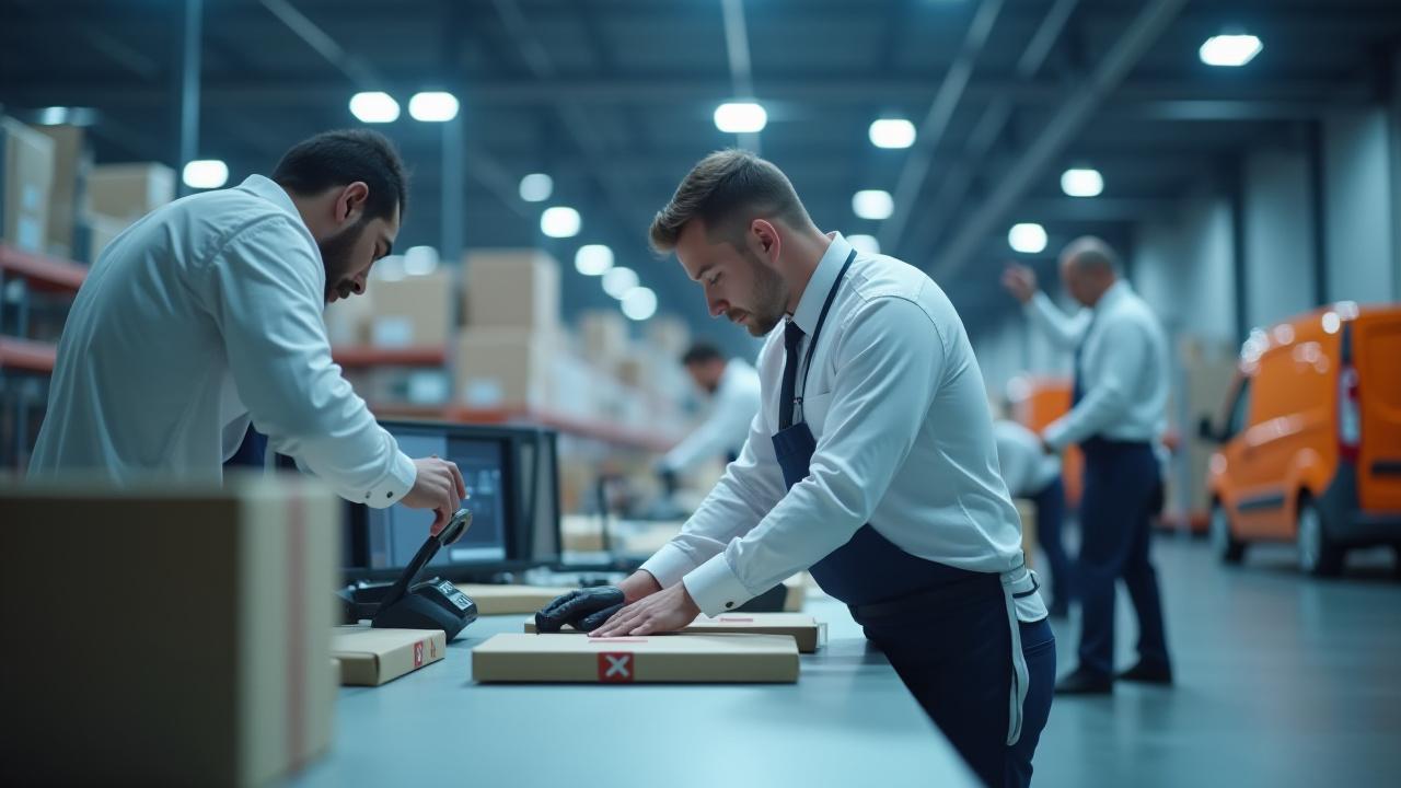 Organized logistics facility processing returned retail goods in Florida